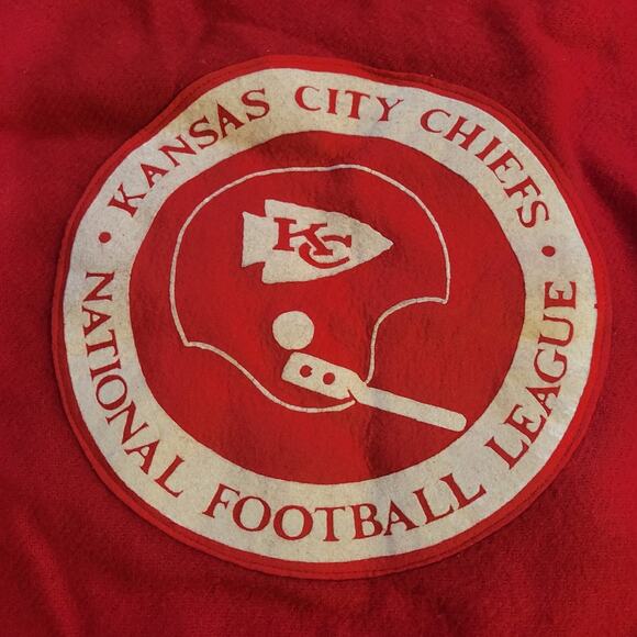 Kansas City CHIEFS Stadium Blanket PENDLETON Retro Red White 50" X 70" Wool - Picture 4 of 13